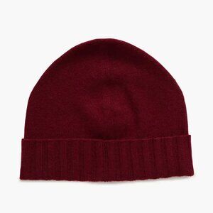 Vince Cashmere Cuffed Beanie in Red